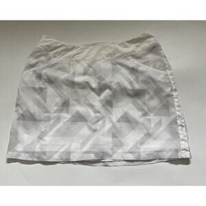 Nike Golf Tour Performance Skirt‎ Womens Medium White Camo Mesh Pockets
